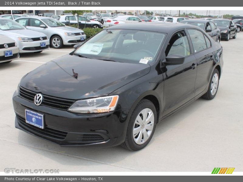 Black / Titan Black 2014 Volkswagen Jetta TDI Sedan