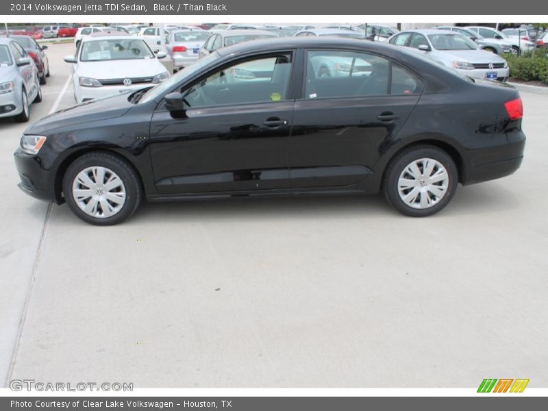 Black / Titan Black 2014 Volkswagen Jetta TDI Sedan