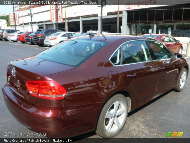 Opera Red Metallic / Titan Black 2012 Volkswagen Passat 2.5L SE