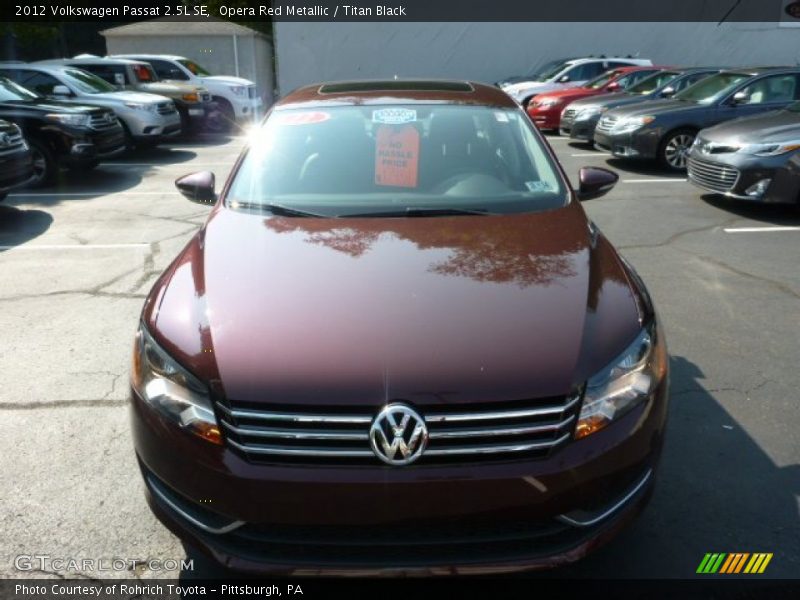 Opera Red Metallic / Titan Black 2012 Volkswagen Passat 2.5L SE