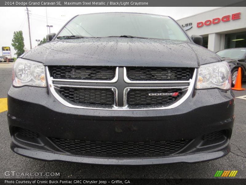 Maximum Steel Metallic / Black/Light Graystone 2014 Dodge Grand Caravan SE