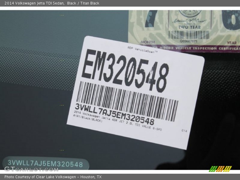Black / Titan Black 2014 Volkswagen Jetta TDI Sedan