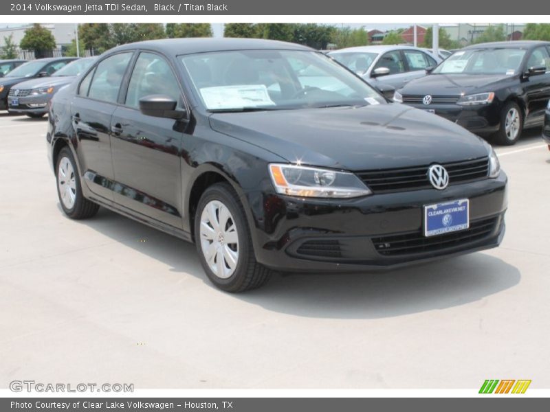 Black / Titan Black 2014 Volkswagen Jetta TDI Sedan