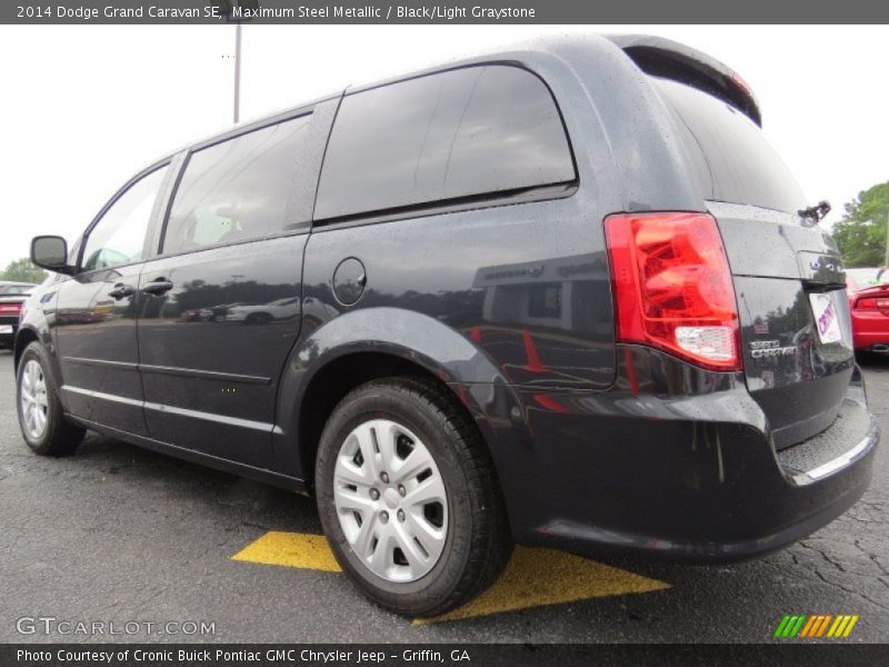 Maximum Steel Metallic / Black/Light Graystone 2014 Dodge Grand Caravan SE