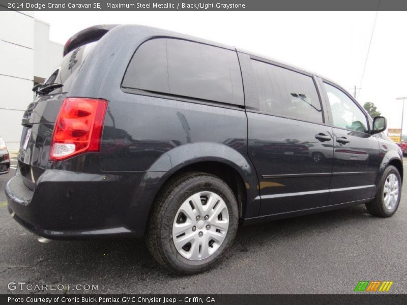 Maximum Steel Metallic / Black/Light Graystone 2014 Dodge Grand Caravan SE
