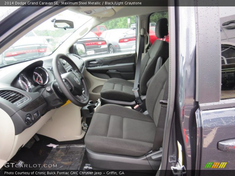 Maximum Steel Metallic / Black/Light Graystone 2014 Dodge Grand Caravan SE