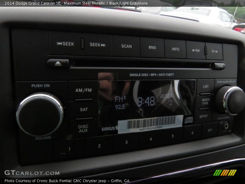 Maximum Steel Metallic / Black/Light Graystone 2014 Dodge Grand Caravan SE