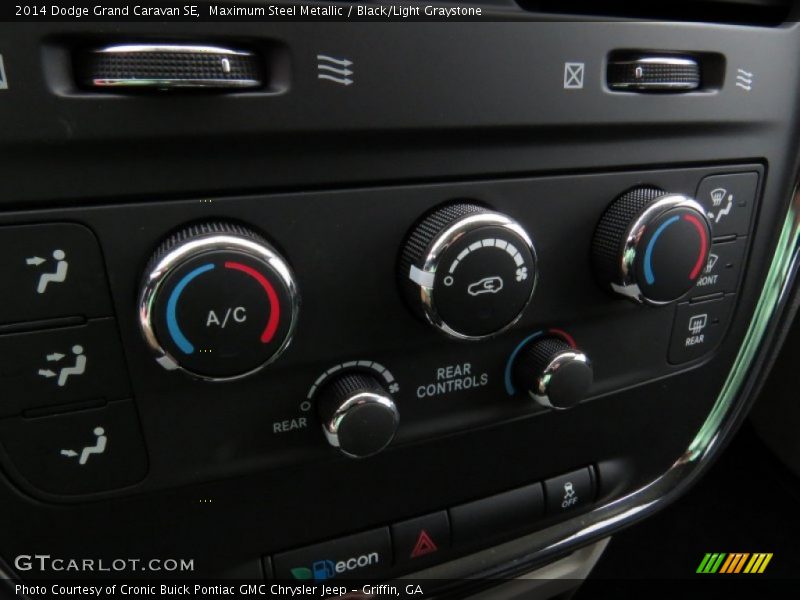 Maximum Steel Metallic / Black/Light Graystone 2014 Dodge Grand Caravan SE