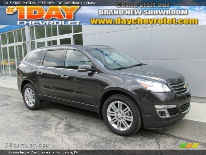 Tungsten Metallic / Ebony 2015 Chevrolet Traverse LT AWD