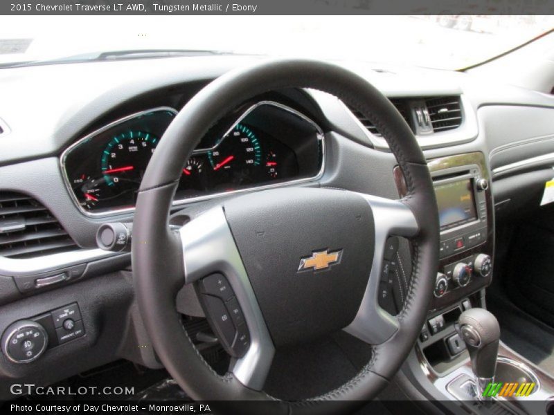 Tungsten Metallic / Ebony 2015 Chevrolet Traverse LT AWD