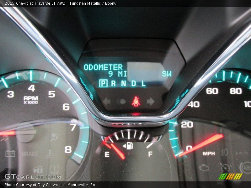 Tungsten Metallic / Ebony 2015 Chevrolet Traverse LT AWD