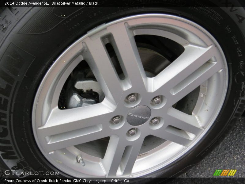 Billet Silver Metallic / Black 2014 Dodge Avenger SE