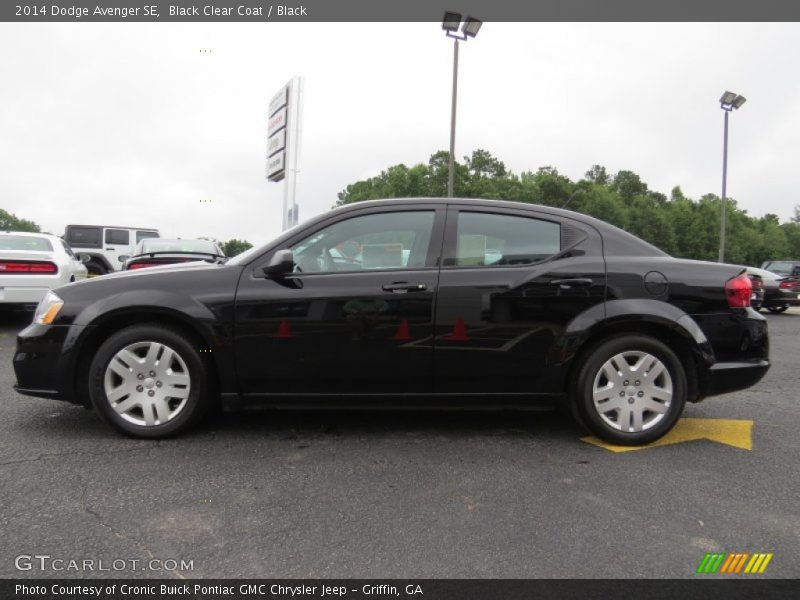 Black Clear Coat / Black 2014 Dodge Avenger SE