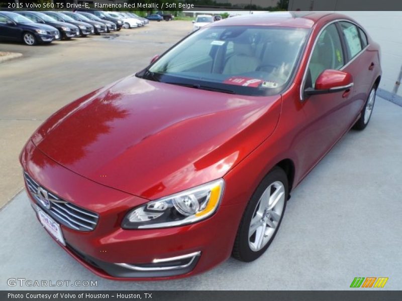 Flamenco Red Metallic / Soft Beige 2015 Volvo S60 T5 Drive-E