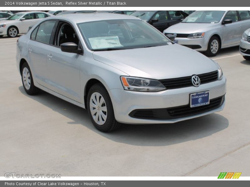 Reflex Silver Metallic / Titan Black 2014 Volkswagen Jetta S Sedan
