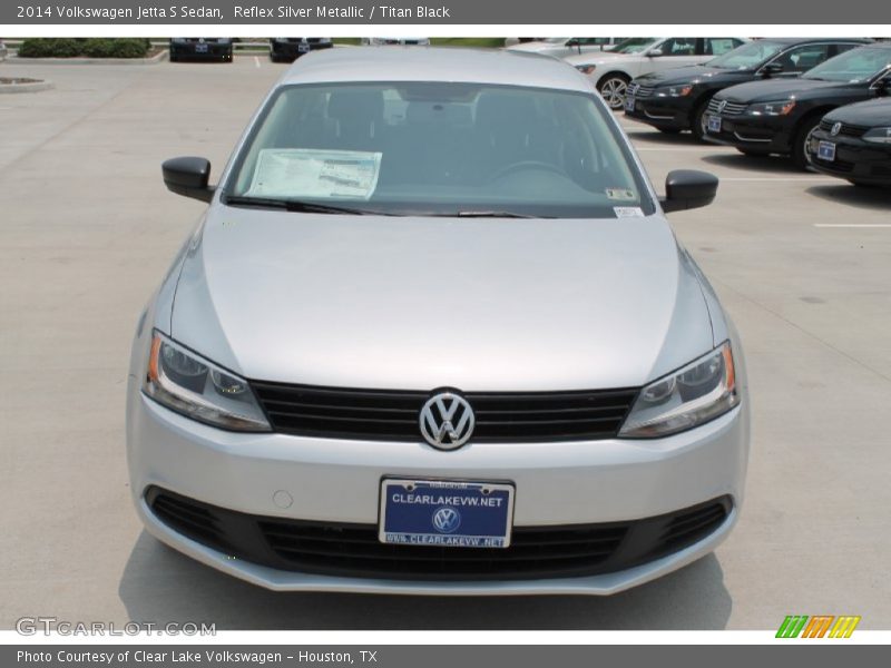 Reflex Silver Metallic / Titan Black 2014 Volkswagen Jetta S Sedan