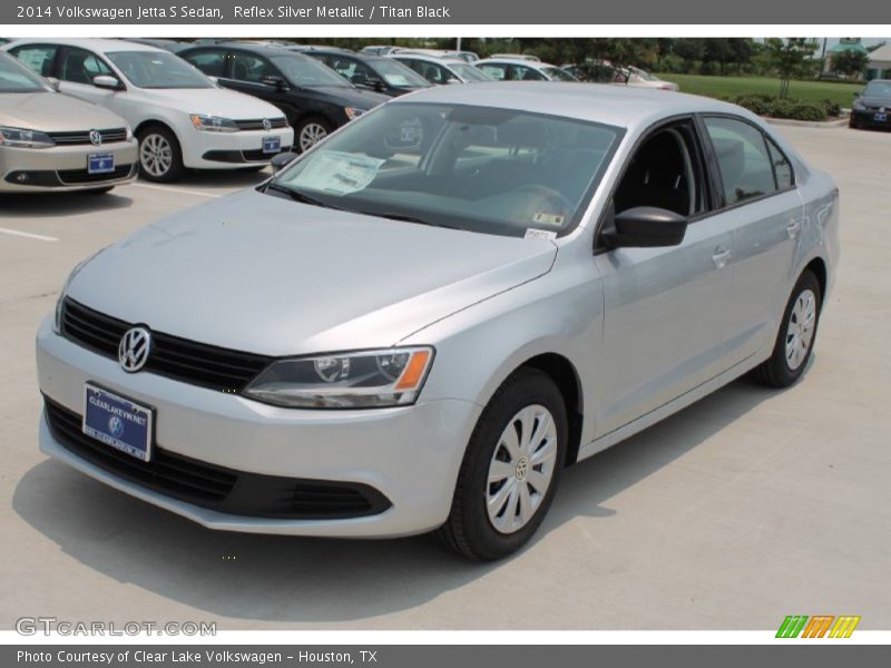 Reflex Silver Metallic / Titan Black 2014 Volkswagen Jetta S Sedan