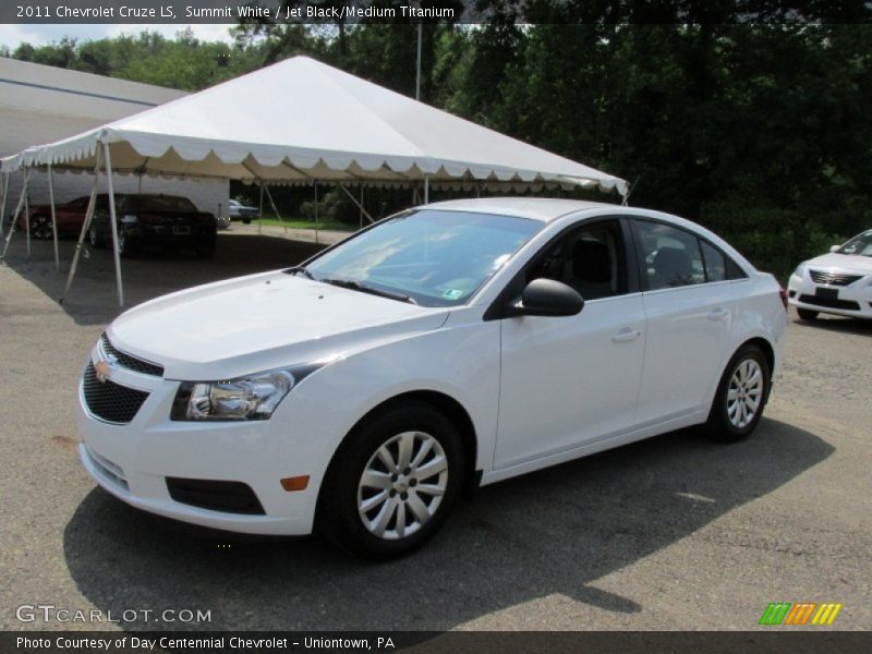 Summit White / Jet Black/Medium Titanium 2011 Chevrolet Cruze LS