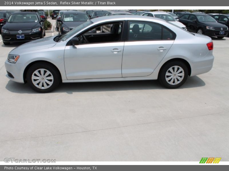 Reflex Silver Metallic / Titan Black 2014 Volkswagen Jetta S Sedan