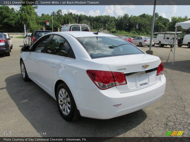 Summit White / Jet Black/Medium Titanium 2011 Chevrolet Cruze LS
