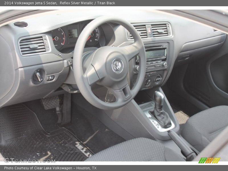 Reflex Silver Metallic / Titan Black 2014 Volkswagen Jetta S Sedan