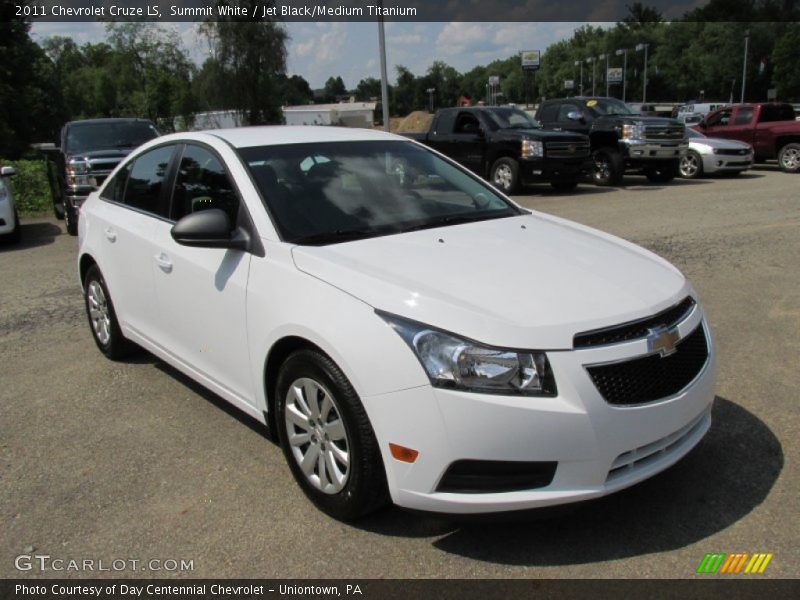 Summit White / Jet Black/Medium Titanium 2011 Chevrolet Cruze LS