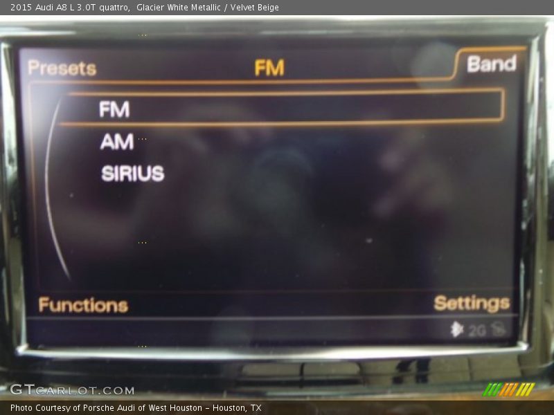 Glacier White Metallic / Velvet Beige 2015 Audi A8 L 3.0T quattro