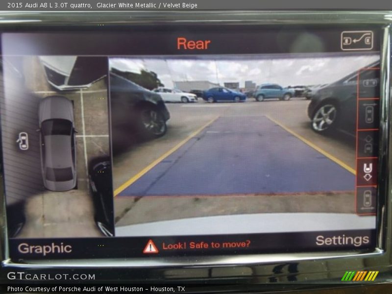 Glacier White Metallic / Velvet Beige 2015 Audi A8 L 3.0T quattro