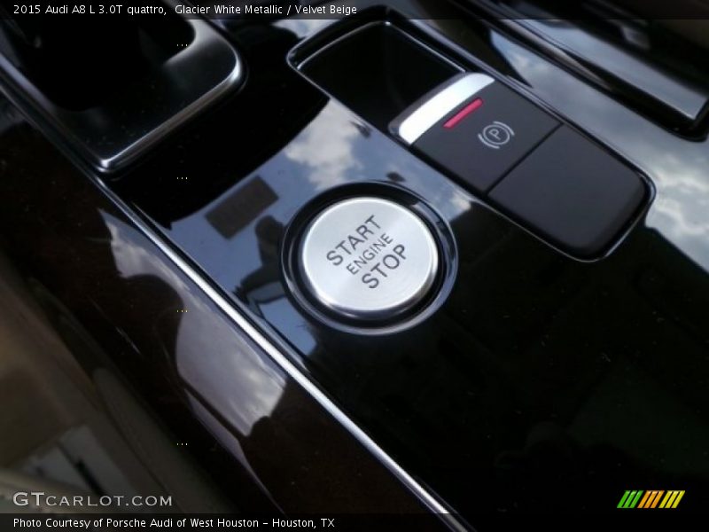 Glacier White Metallic / Velvet Beige 2015 Audi A8 L 3.0T quattro