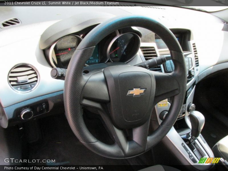 Summit White / Jet Black/Medium Titanium 2011 Chevrolet Cruze LS