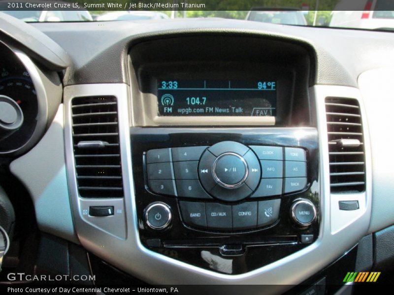 Summit White / Jet Black/Medium Titanium 2011 Chevrolet Cruze LS