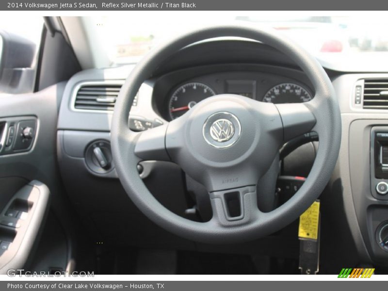Reflex Silver Metallic / Titan Black 2014 Volkswagen Jetta S Sedan