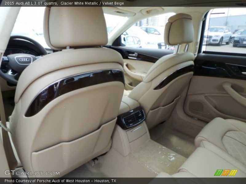 Glacier White Metallic / Velvet Beige 2015 Audi A8 L 3.0T quattro