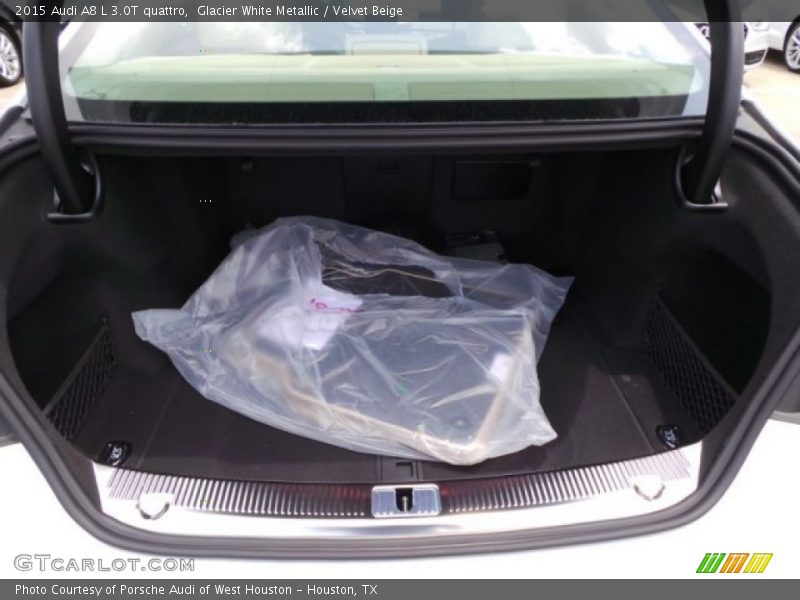 Glacier White Metallic / Velvet Beige 2015 Audi A8 L 3.0T quattro