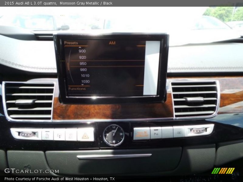 Monsoon Gray Metallic / Black 2015 Audi A8 L 3.0T quattro