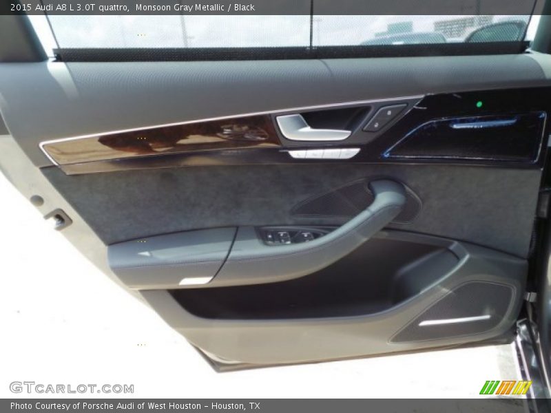 Monsoon Gray Metallic / Black 2015 Audi A8 L 3.0T quattro