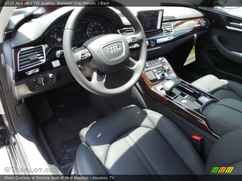 Monsoon Gray Metallic / Black 2015 Audi A8 L TDI quattro