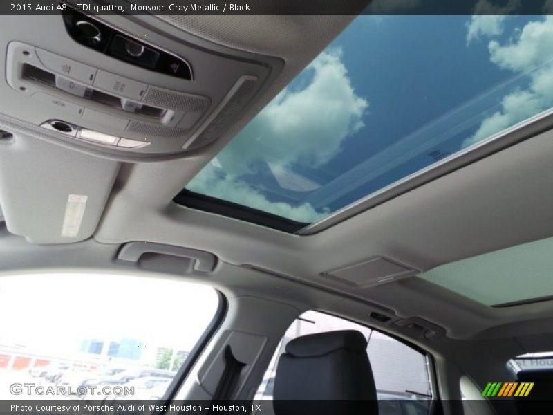 Monsoon Gray Metallic / Black 2015 Audi A8 L TDI quattro