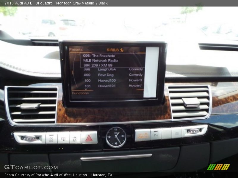 Monsoon Gray Metallic / Black 2015 Audi A8 L TDI quattro