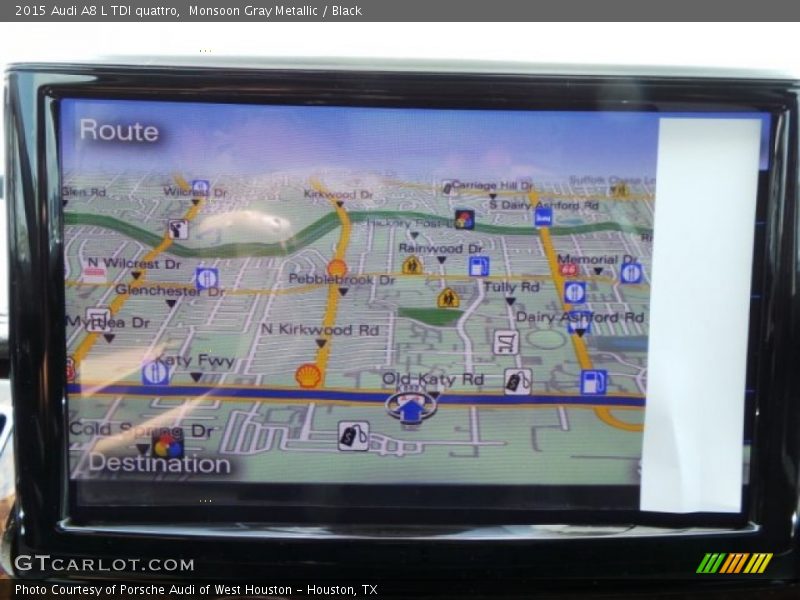 Monsoon Gray Metallic / Black 2015 Audi A8 L TDI quattro