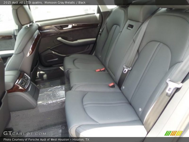 Monsoon Gray Metallic / Black 2015 Audi A8 L TDI quattro