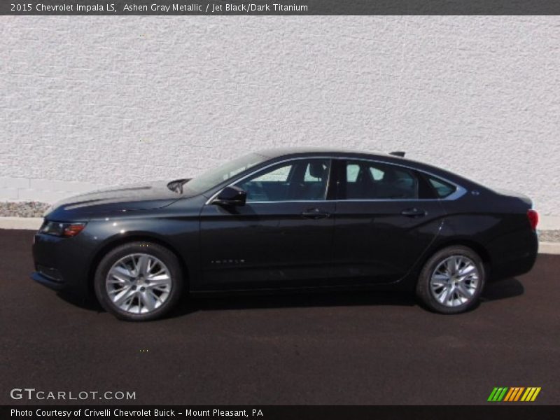 Ashen Gray Metallic / Jet Black/Dark Titanium 2015 Chevrolet Impala LS