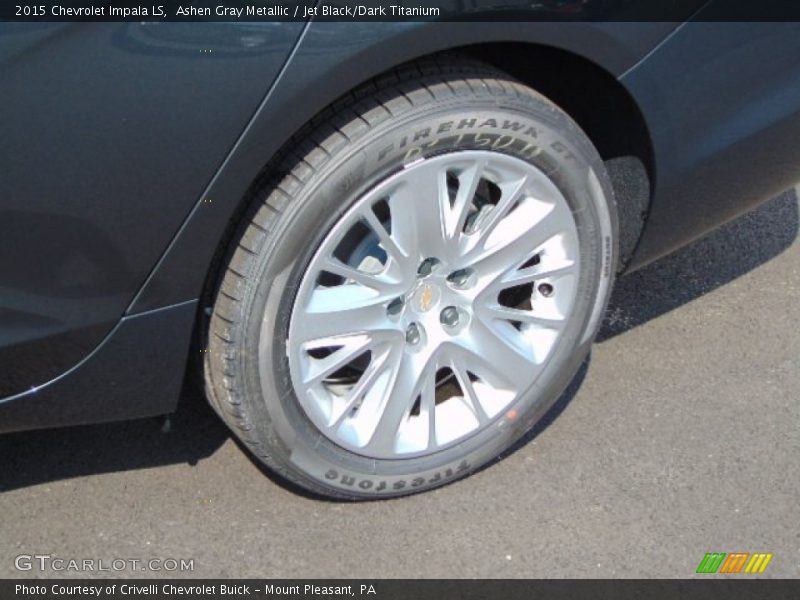Ashen Gray Metallic / Jet Black/Dark Titanium 2015 Chevrolet Impala LS