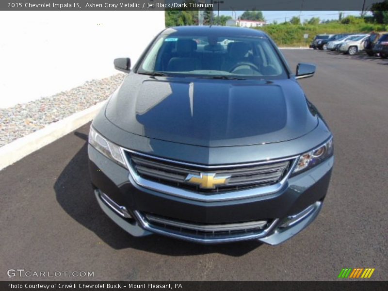 Ashen Gray Metallic / Jet Black/Dark Titanium 2015 Chevrolet Impala LS