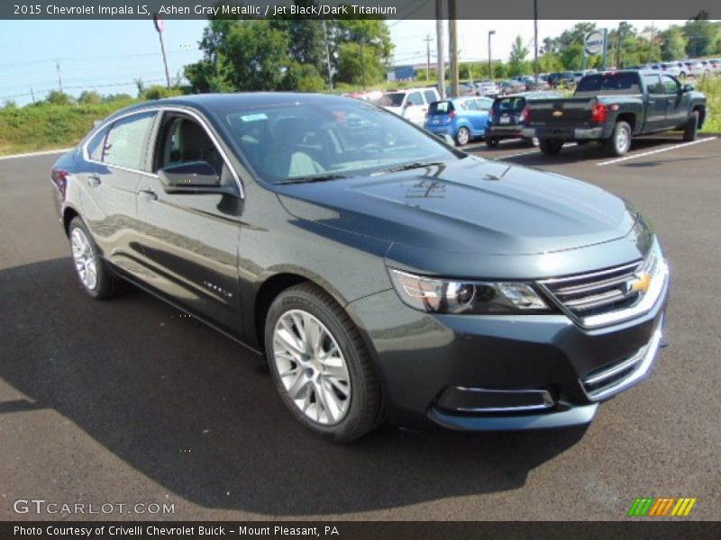 Ashen Gray Metallic / Jet Black/Dark Titanium 2015 Chevrolet Impala LS