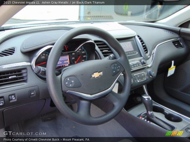Ashen Gray Metallic / Jet Black/Dark Titanium 2015 Chevrolet Impala LS