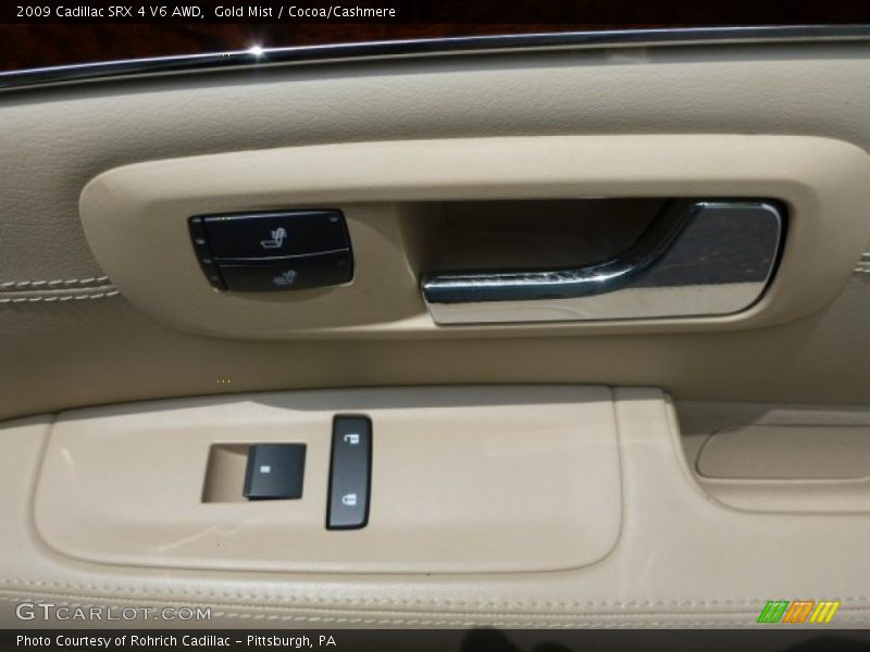 Gold Mist / Cocoa/Cashmere 2009 Cadillac SRX 4 V6 AWD