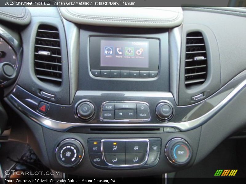 Ashen Gray Metallic / Jet Black/Dark Titanium 2015 Chevrolet Impala LS