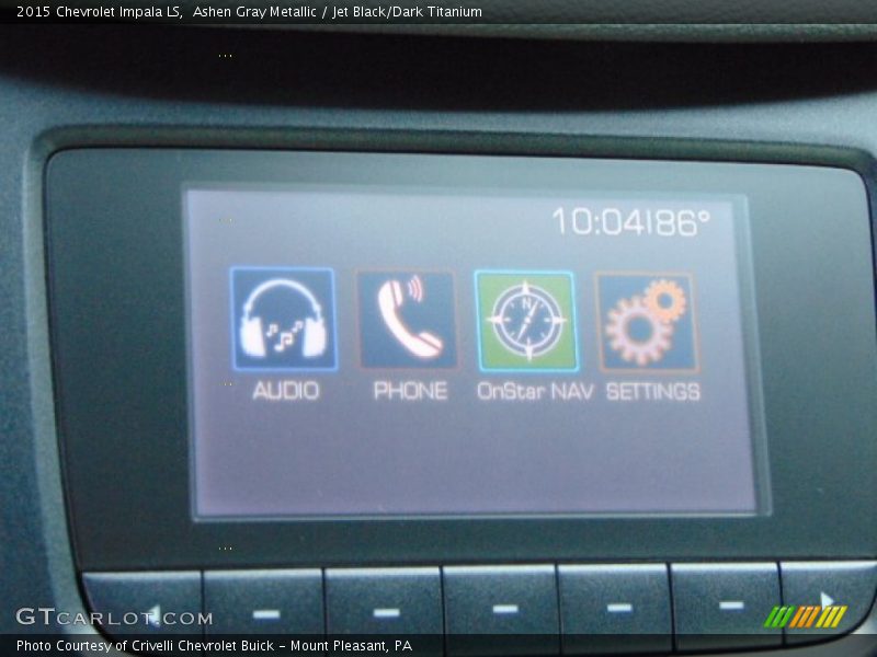 Ashen Gray Metallic / Jet Black/Dark Titanium 2015 Chevrolet Impala LS