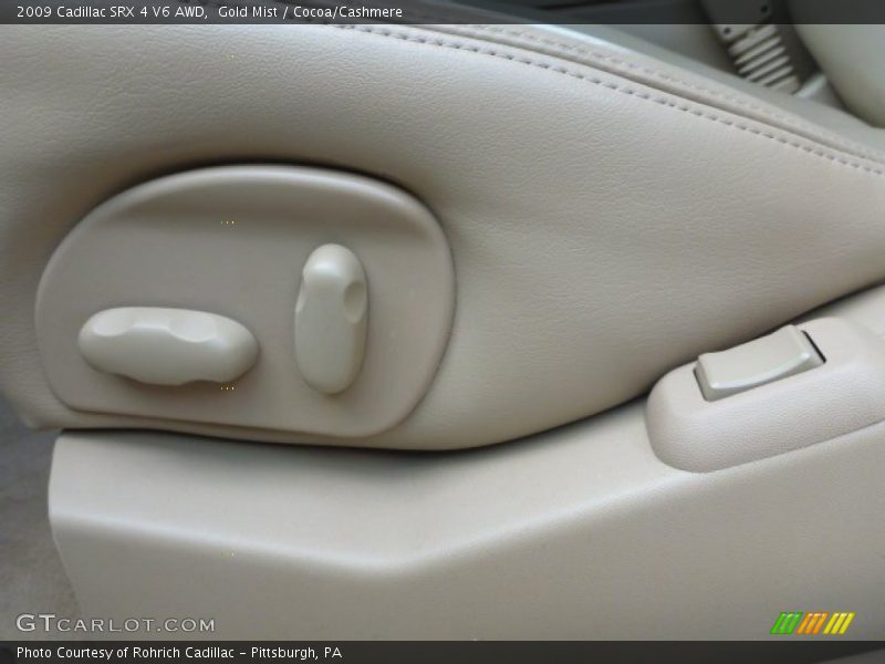 Gold Mist / Cocoa/Cashmere 2009 Cadillac SRX 4 V6 AWD
